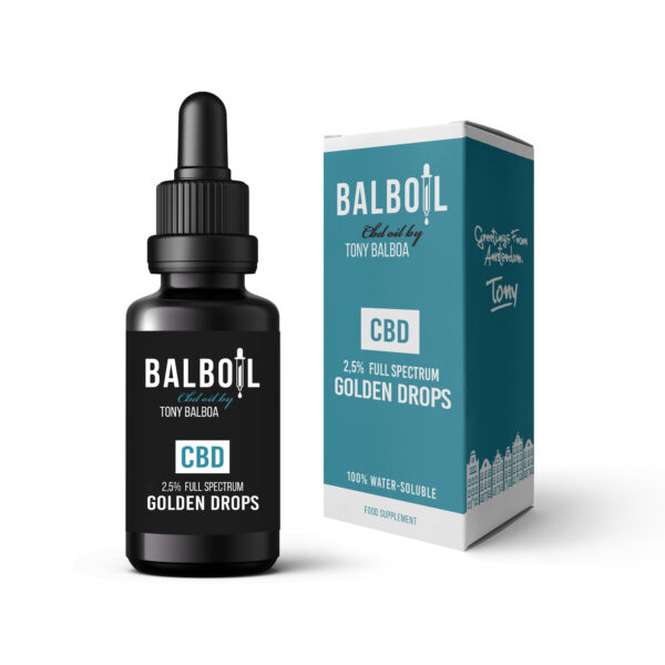 Balboil CBD Oil 'Golden Drops' 2,5% - Full Spectrum